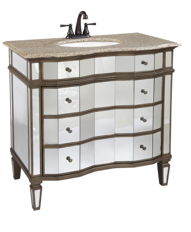 Mirrored Sink Vanity Mirrored Bathroom Vanity Mirrored Bathroom